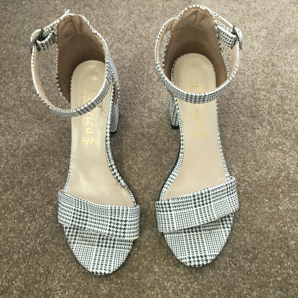 Plaid Sandal Heels
